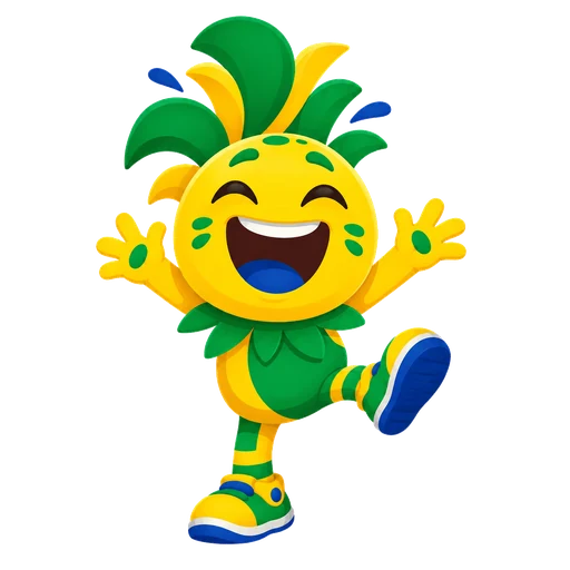 Mascote do app EuRi sorrindo